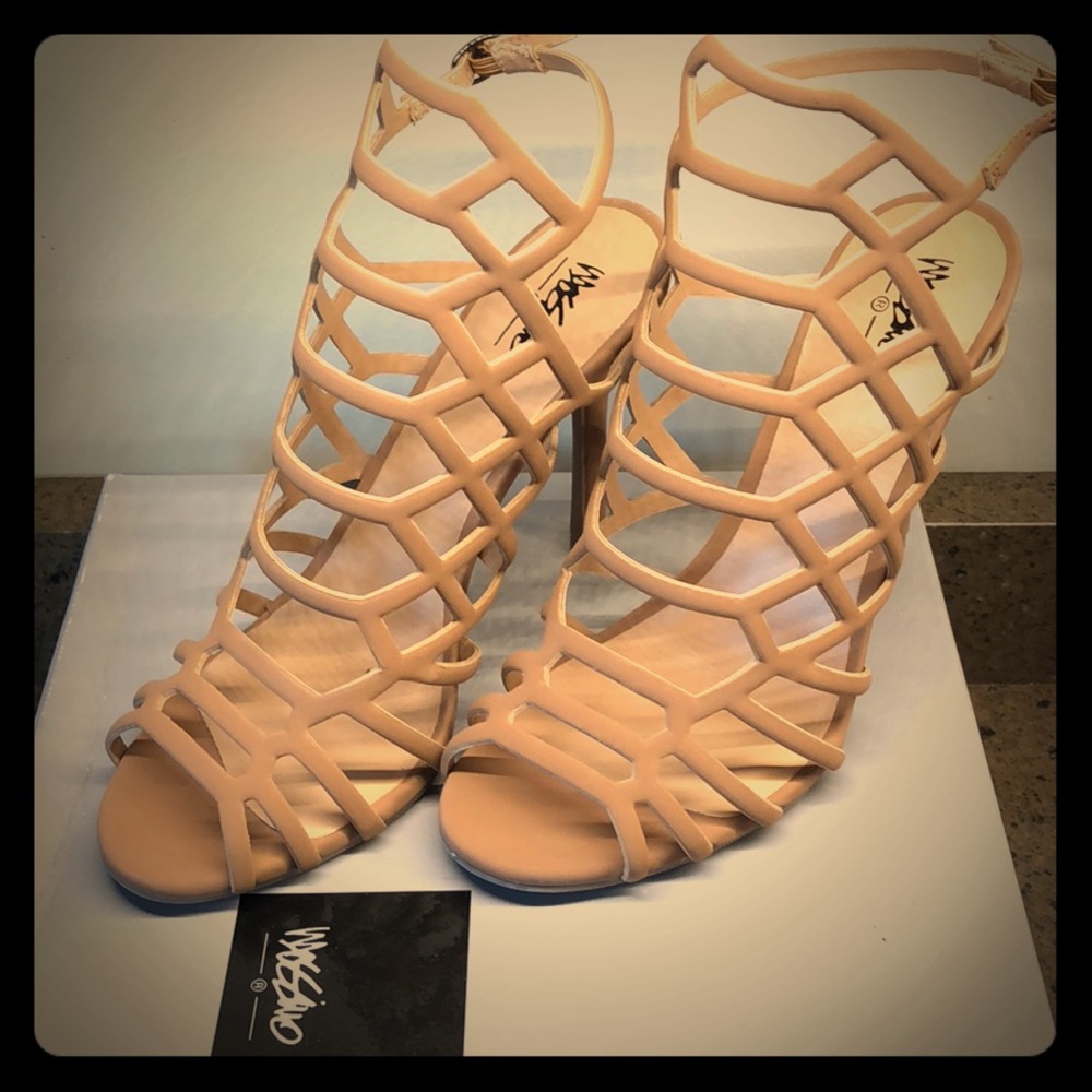 Tan Strappy Heels